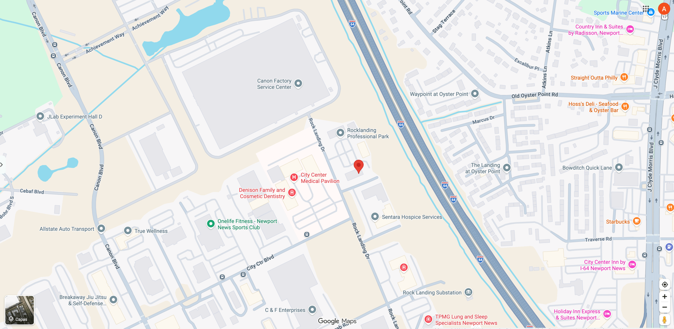 Map of Gyn Wellness Center Newport News